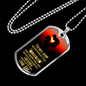 To My Son Never Forget Necklace Stainless Steel or 18k Gold Dog Tag 24" Chain-Express Your Love Gifts