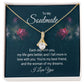 To My Soulmate Each Day With You Alluring Ribbon Necklace Message Card-Express Your Love Gifts