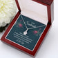 To My Soulmate Each Day With You Alluring Ribbon Necklace Message Card-Express Your Love Gifts
