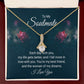 To My Soulmate Each Day With You Alluring Ribbon Necklace Message Card-Express Your Love Gifts
