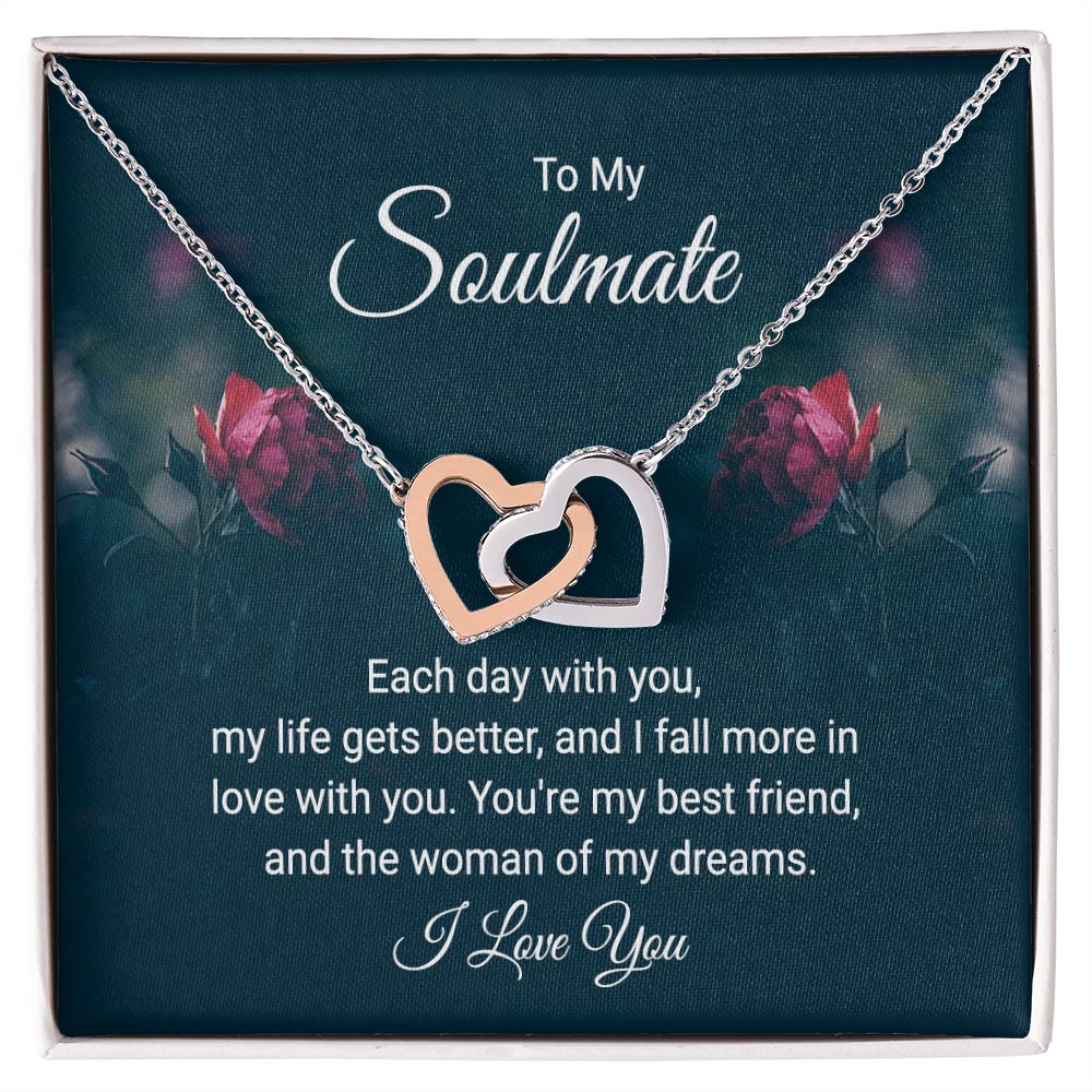To My Soulmate Each Day With You Inseparable Necklace-Express Your Love Gifts