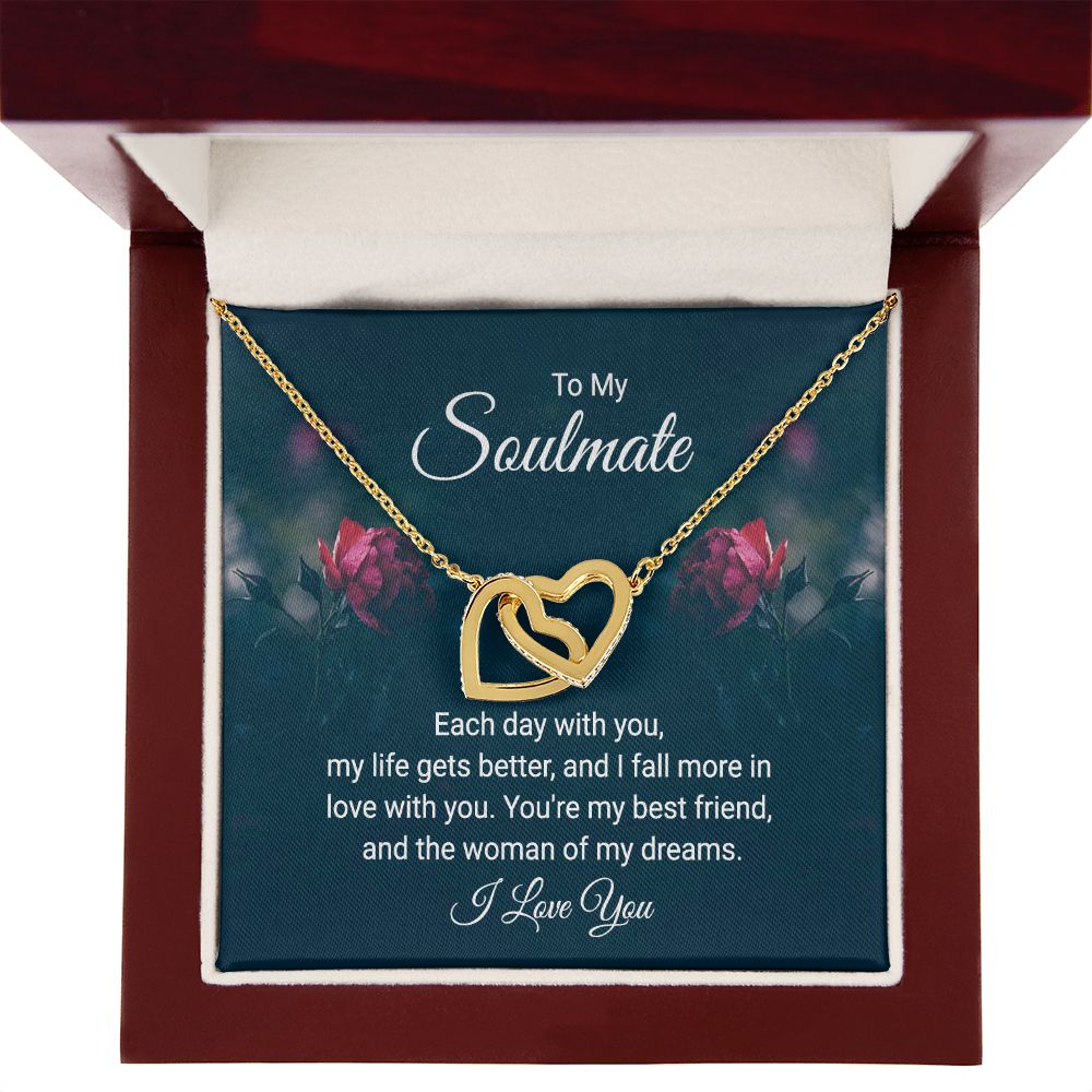 To My Soulmate Each Day With You Inseparable Necklace-Express Your Love Gifts