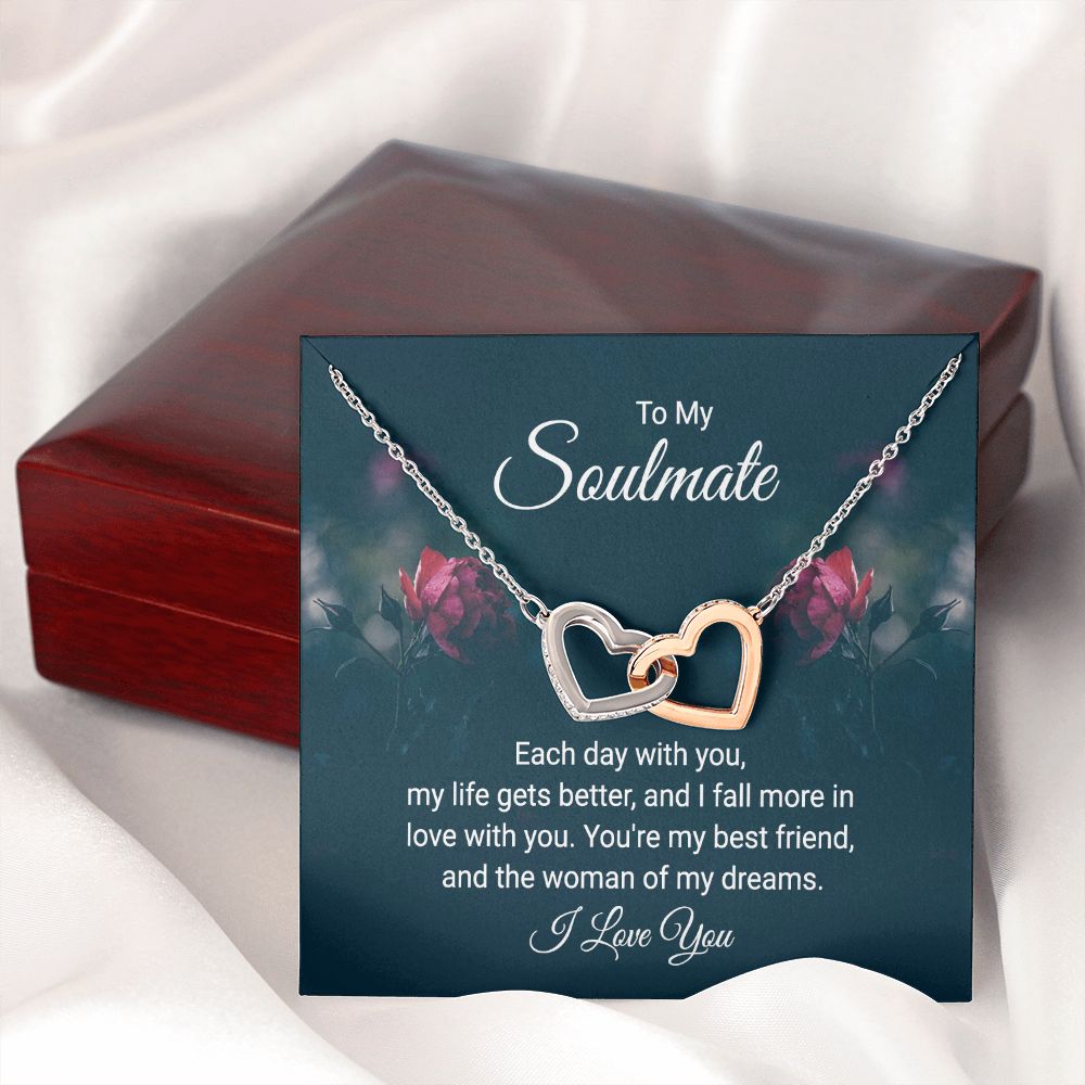 To My Soulmate Each Day With You Inseparable Necklace-Express Your Love Gifts