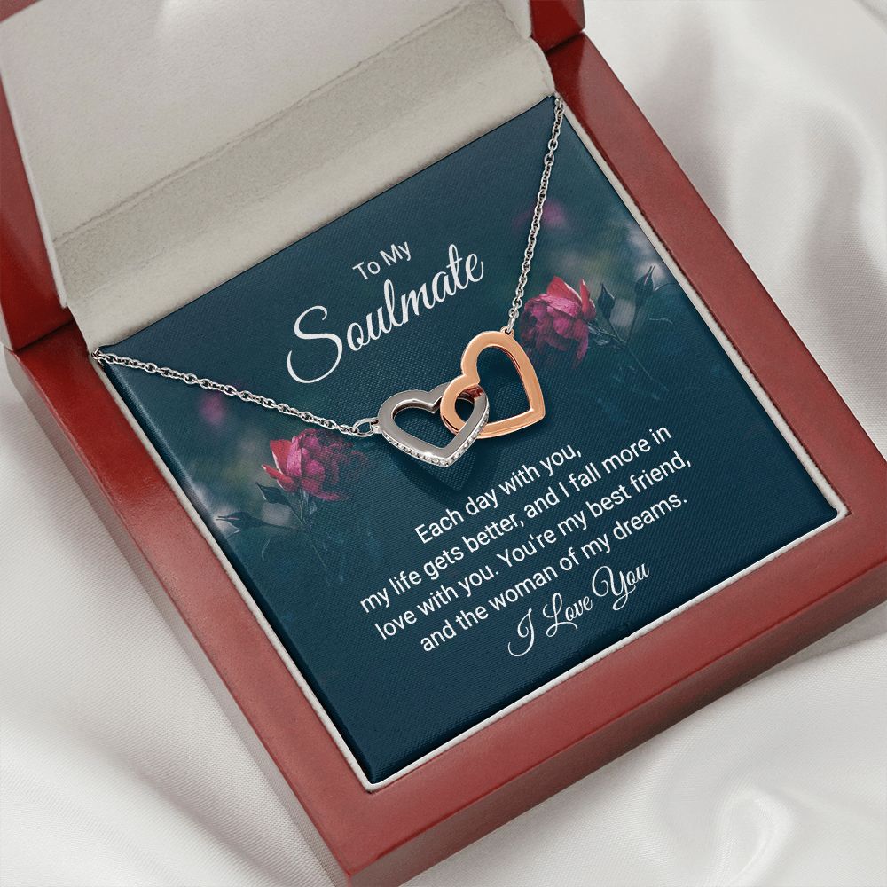 To My Soulmate Each Day With You Inseparable Necklace-Express Your Love Gifts