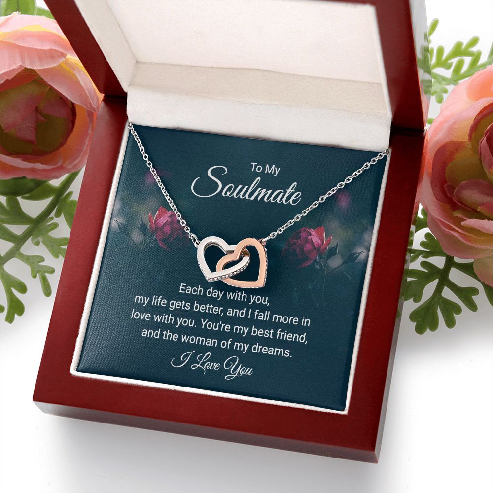 To My Soulmate Each Day With You Inseparable Necklace-Express Your Love Gifts