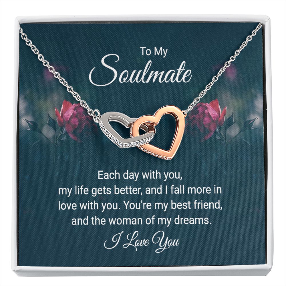 To My Soulmate Each Day With You Inseparable Necklace-Express Your Love Gifts