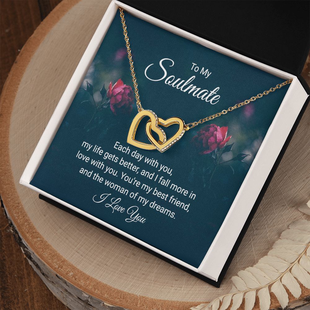 To My Soulmate Each Day With You Inseparable Necklace-Express Your Love Gifts