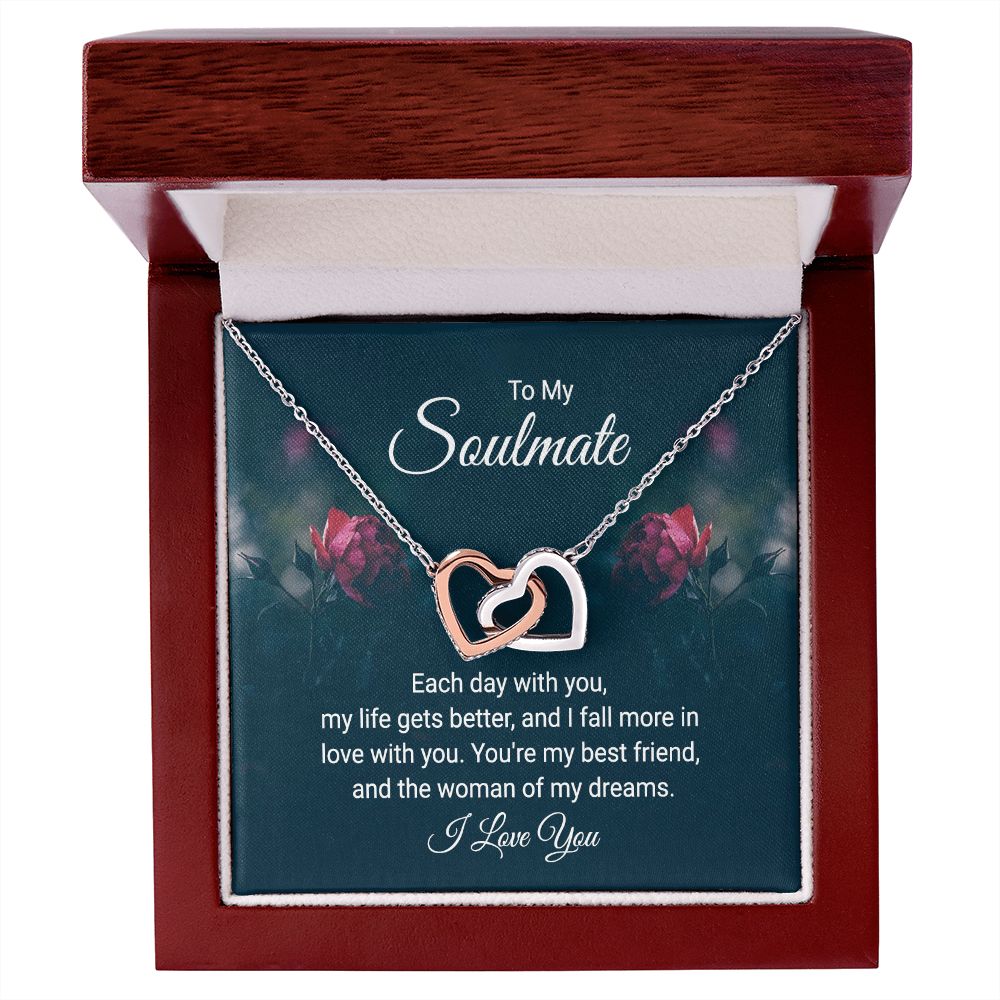 To My Soulmate Each Day With You Inseparable Necklace-Express Your Love Gifts