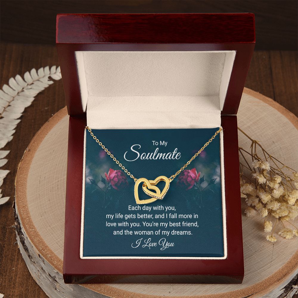 To My Soulmate Each Day With You Inseparable Necklace-Express Your Love Gifts
