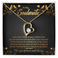 To My Soulmate Each Time I Think of You Forever Necklace w Message Card-Express Your Love Gifts