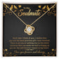 To My Soulmate Each Time I Think of You Infinity Knot Necklace Message Card-Express Your Love Gifts