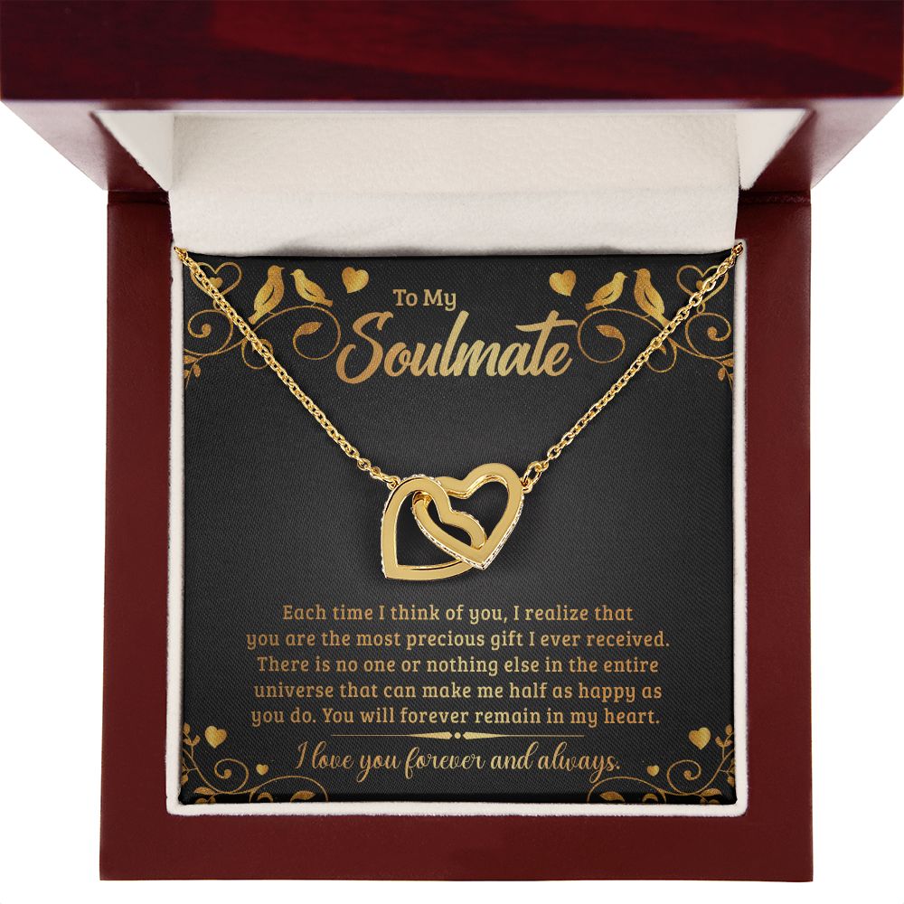 To My Soulmate Each Time I Think of You Inseparable Necklace-Express Your Love Gifts