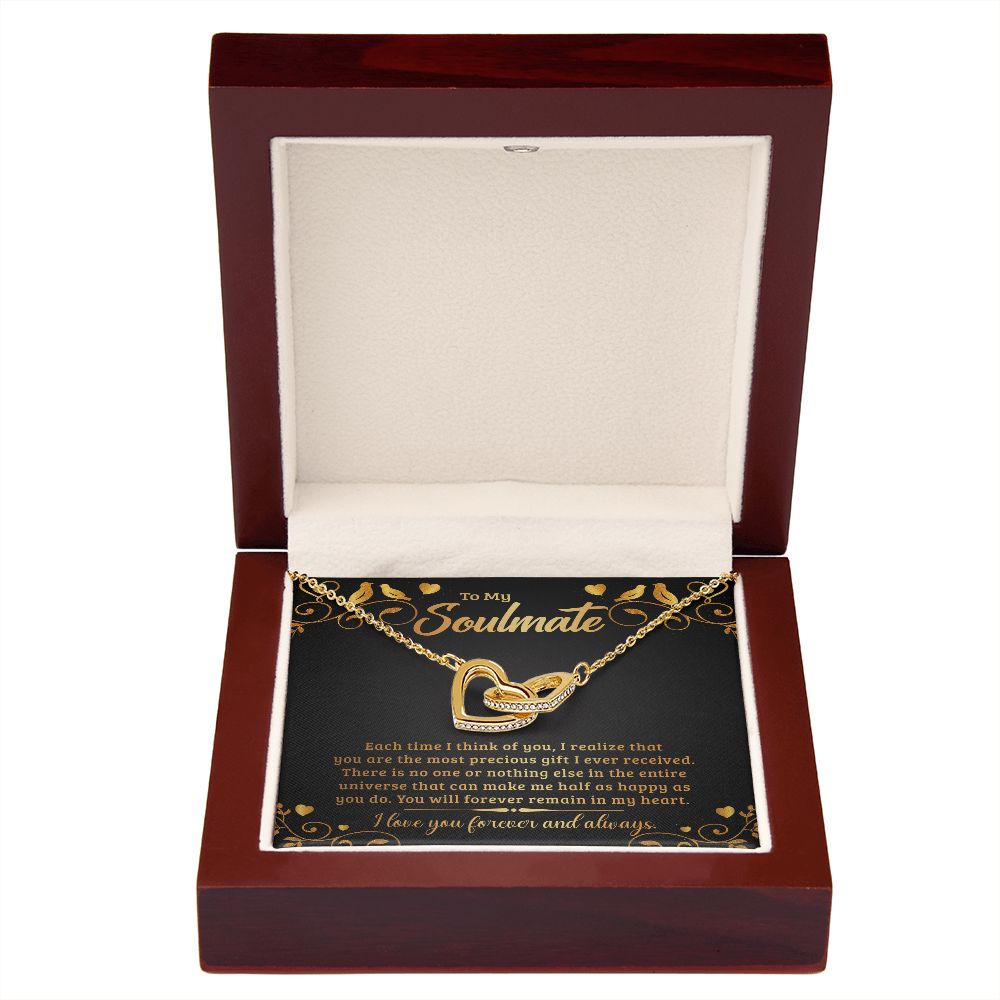 To My Soulmate Each Time I Think of You Inseparable Necklace-Express Your Love Gifts