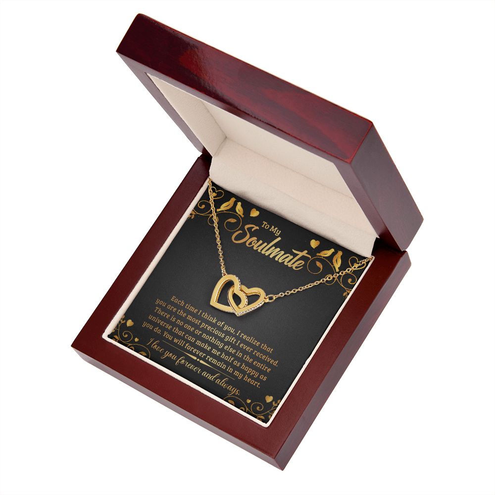 To My Soulmate Each Time I Think of You Inseparable Necklace-Express Your Love Gifts