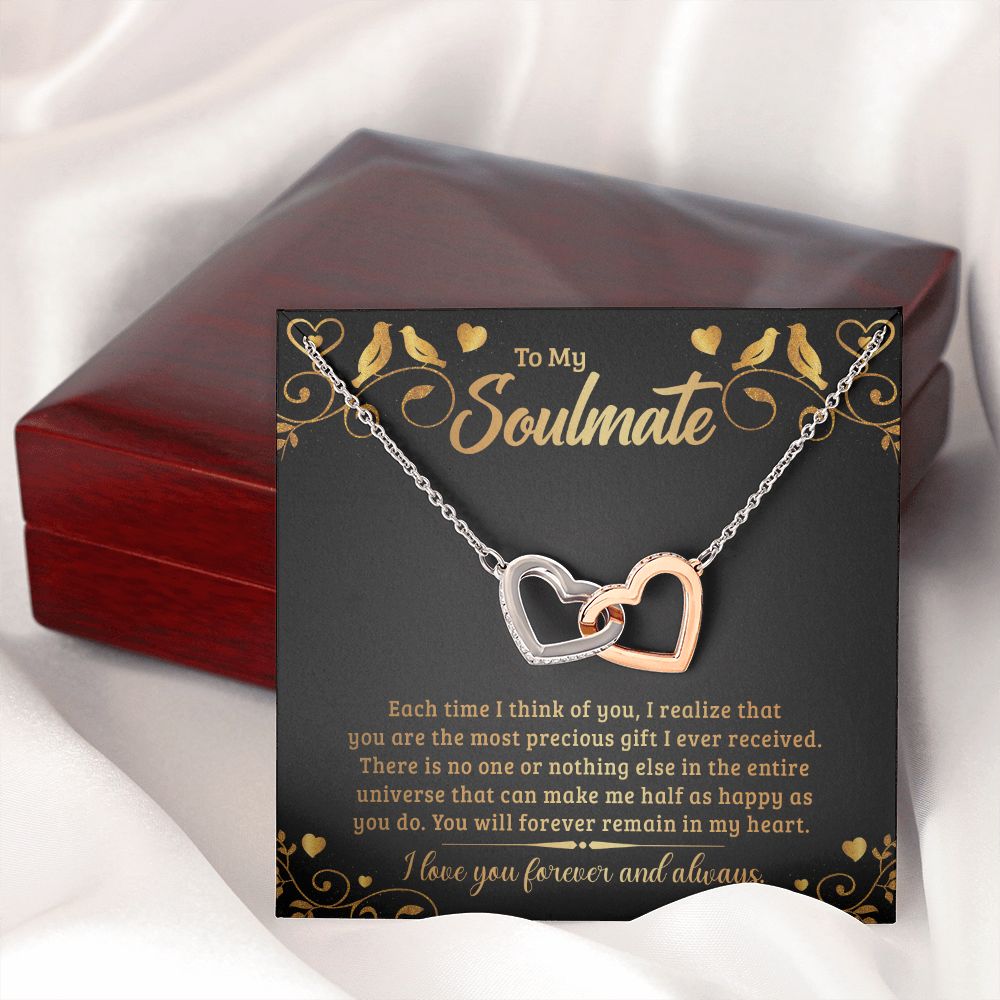 To My Soulmate Each Time I Think of You Inseparable Necklace-Express Your Love Gifts