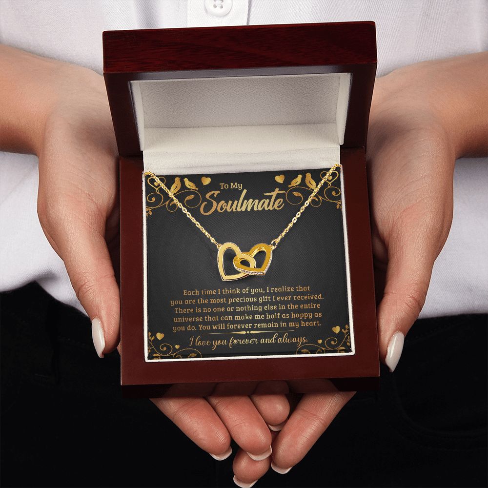 To My Soulmate Each Time I Think of You Inseparable Necklace-Express Your Love Gifts
