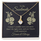 To My Soulmate I Swear I Couldn't Love You Alluring Ribbon Necklace Message Card-Express Your Love Gifts