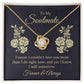 To My Soulmate I Swear I Couldn't Love You Infinity Knot Necklace Message Card-Express Your Love Gifts