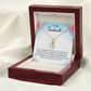 To My Soulmate I Wish I Could Turn Back Alluring Ribbon Necklace Message Card-Express Your Love Gifts