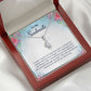 To My Soulmate I Wish I Could Turn Back Alluring Ribbon Necklace Message Card-Express Your Love Gifts