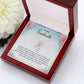 To My Soulmate I Wish I Could Turn Back Alluring Ribbon Necklace Message Card-Express Your Love Gifts