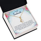 To My Soulmate I Wish I Could Turn Back Alluring Ribbon Necklace Message Card-Express Your Love Gifts