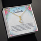 To My Soulmate I Wish I Could Turn Back Alluring Ribbon Necklace Message Card-Express Your Love Gifts