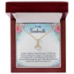 To My Soulmate I Wish I Could Turn Back Alluring Ribbon Necklace Message Card-Express Your Love Gifts