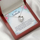 To My Soulmate I Wish I Could Turn Back Forever Necklace w Message Card-Express Your Love Gifts