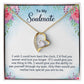 To My Soulmate I Wish I Could Turn Back Forever Necklace w Message Card-Express Your Love Gifts
