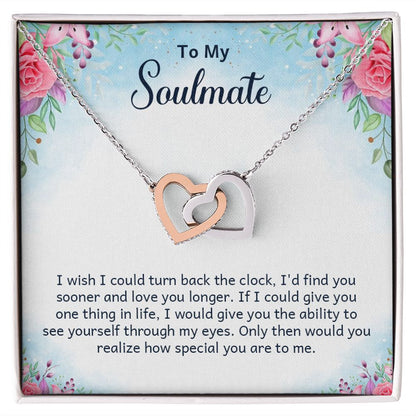 To My Soulmate I Wish I Could Turn Back Inseparable Necklace-Express Your Love Gifts