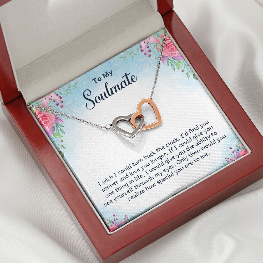To My Soulmate I Wish I Could Turn Back Inseparable Necklace-Express Your Love Gifts