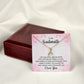 To My Soulmate Life May Not Always be Sweet Alluring Ribbon Necklace Message Card-Express Your Love Gifts