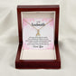 To My Soulmate Life May Not Always be Sweet Alluring Ribbon Necklace Message Card-Express Your Love Gifts