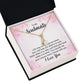 To My Soulmate Life May Not Always be Sweet Alluring Ribbon Necklace Message Card-Express Your Love Gifts