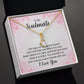 To My Soulmate Life May Not Always be Sweet Alluring Ribbon Necklace Message Card-Express Your Love Gifts
