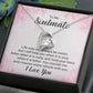 To My Soulmate Life May Not Always be Sweet Forever Necklace w Message Card-Express Your Love Gifts