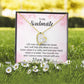 To My Soulmate Life May Not Always be Sweet Forever Necklace w Message Card-Express Your Love Gifts