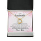 To My Soulmate Life May Not Always be Sweet Forever Necklace w Message Card-Express Your Love Gifts