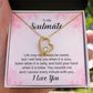 To My Soulmate Life May Not Always be Sweet Forever Necklace w Message Card-Express Your Love Gifts