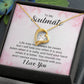 To My Soulmate Life May Not Always be Sweet Forever Necklace w Message Card-Express Your Love Gifts