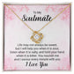 To My Soulmate Life May Not Always be Sweet Infinity Knot Necklace Message Card-Express Your Love Gifts