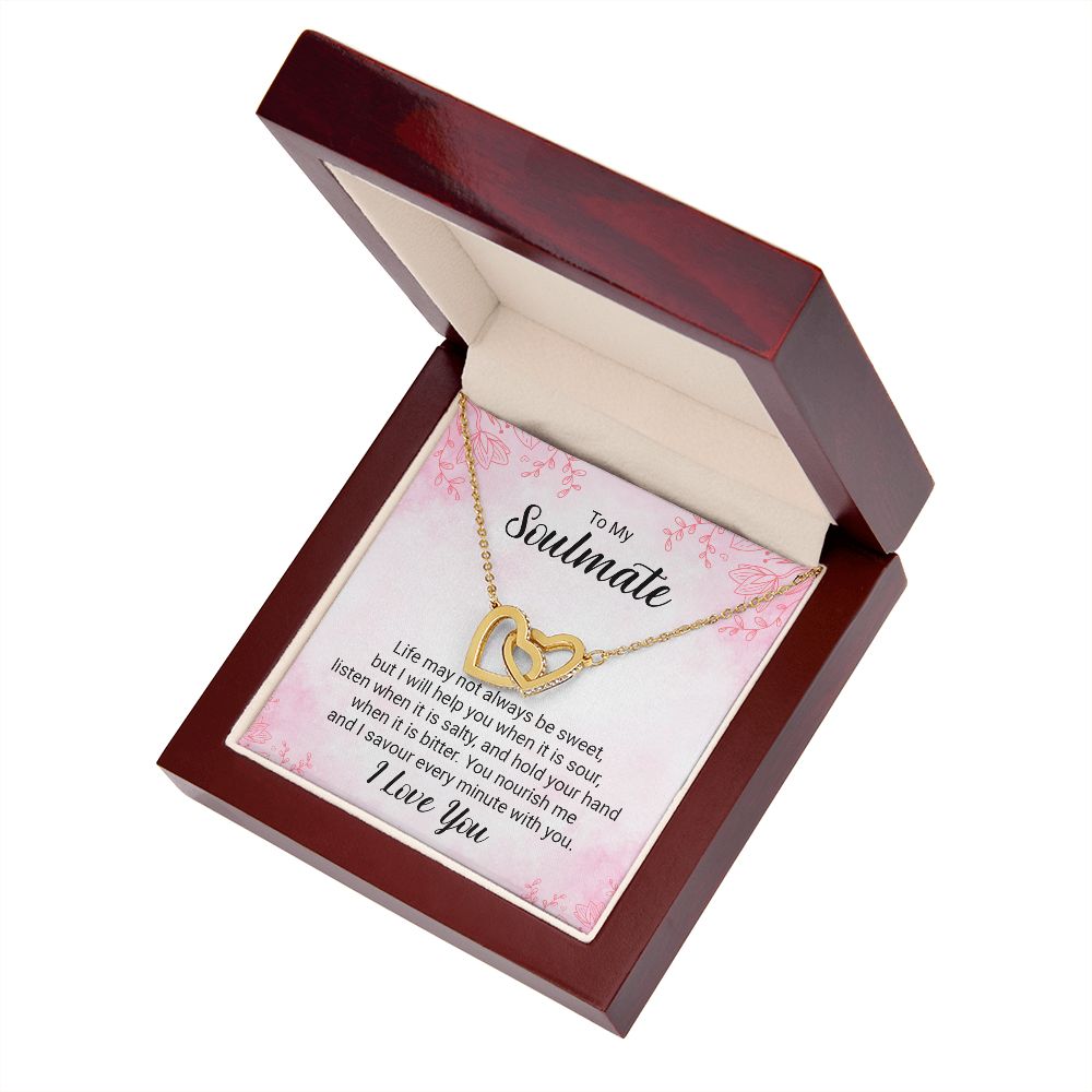 To My Soulmate Life May Not Always be Sweet Inseparable Necklace-Express Your Love Gifts