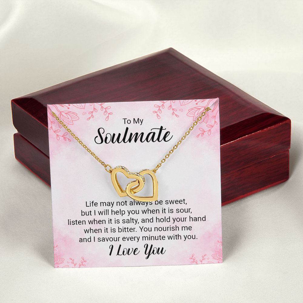 To My Soulmate Life May Not Always be Sweet Inseparable Necklace-Express Your Love Gifts