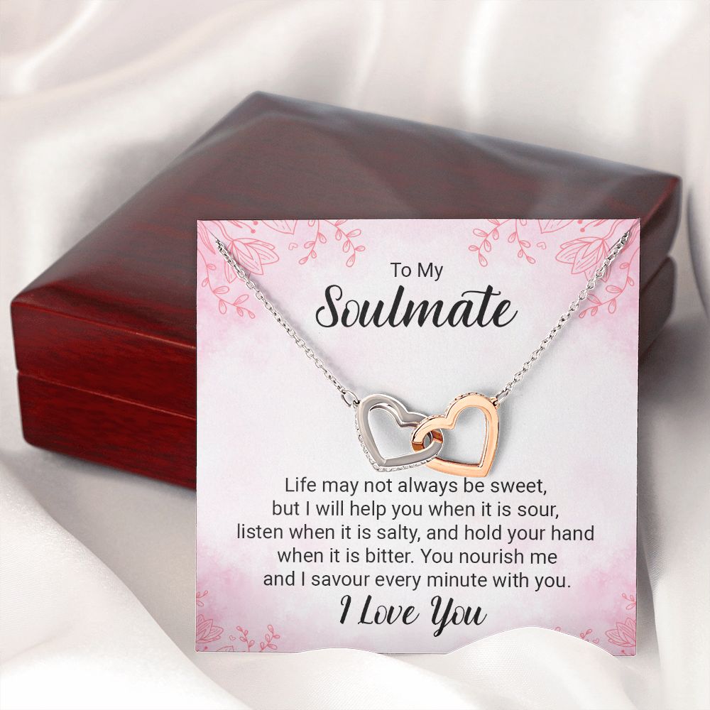 To My Soulmate Life May Not Always be Sweet Inseparable Necklace-Express Your Love Gifts