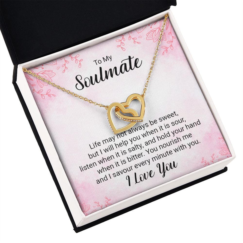 To My Soulmate Life May Not Always be Sweet Inseparable Necklace-Express Your Love Gifts