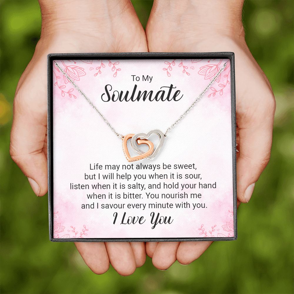 To My Soulmate Life May Not Always be Sweet Inseparable Necklace-Express Your Love Gifts