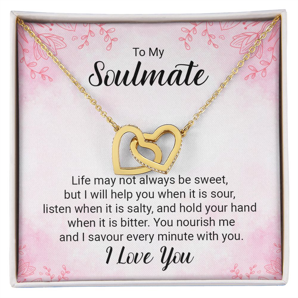 To My Soulmate Life May Not Always be Sweet Inseparable Necklace-Express Your Love Gifts