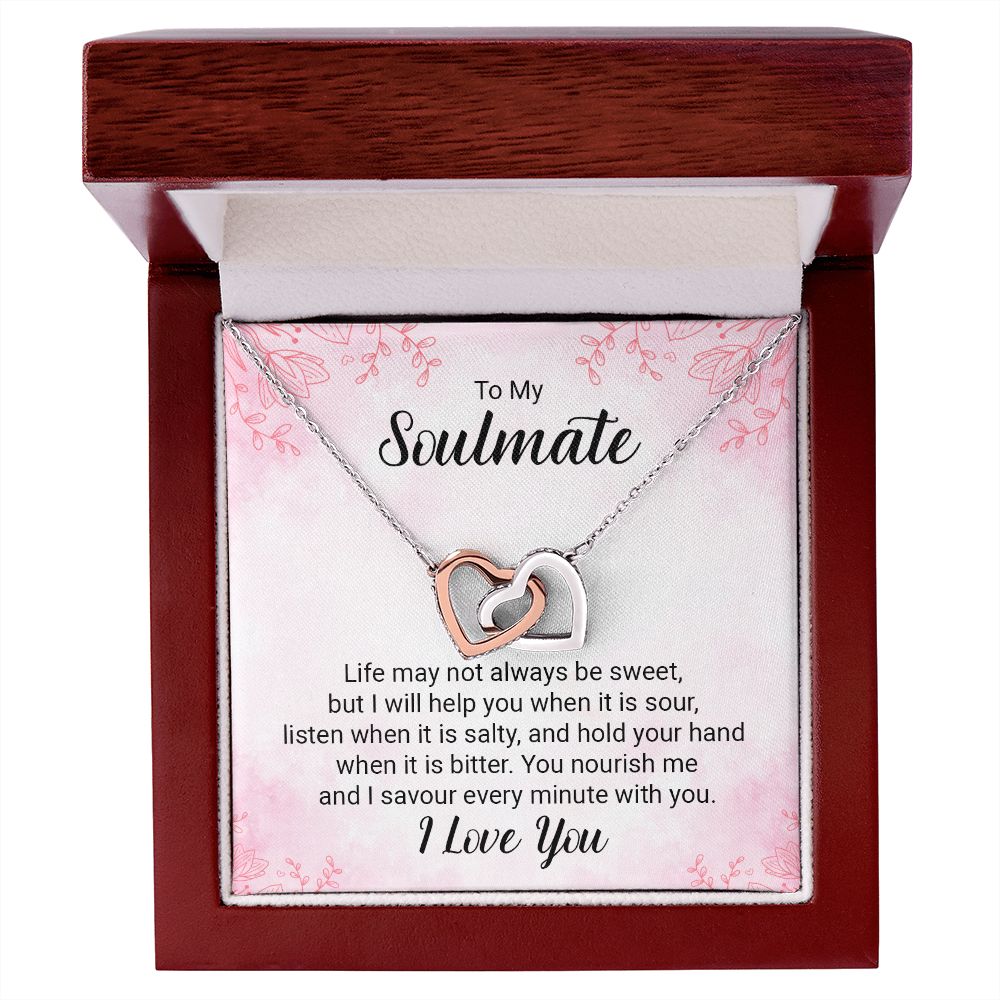 To My Soulmate Life May Not Always be Sweet Inseparable Necklace-Express Your Love Gifts