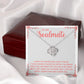 To My Soulmate Loving You Has Become a Must Infinity Knot Necklace Message Card-Express Your Love Gifts